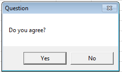 Excel MsgBox: Creating a question