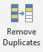 Remove duplicates in excel