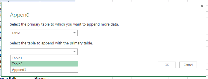 PowerQuery - Append