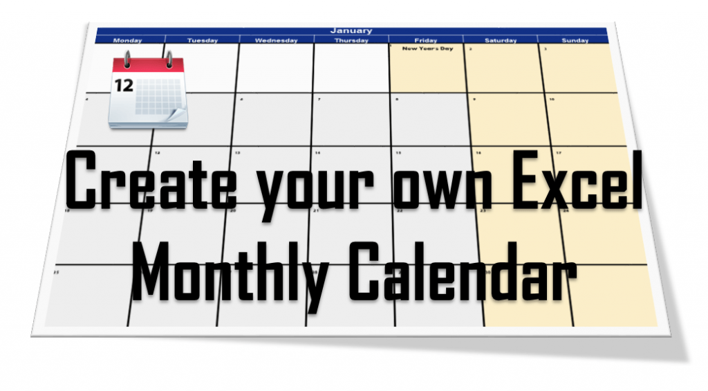 Excel Calendar Generator generate calendar in Excel VBA