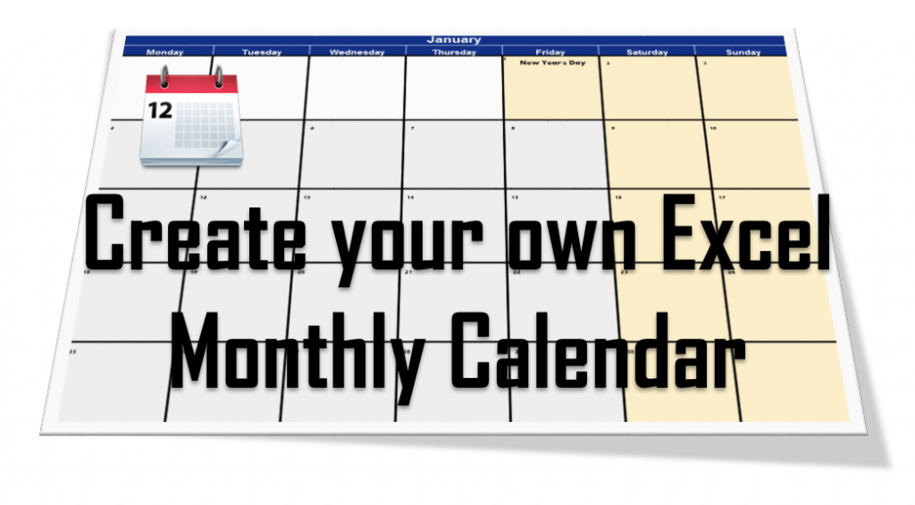 Excel Calendar Generator - generate calendar in Excel VBA