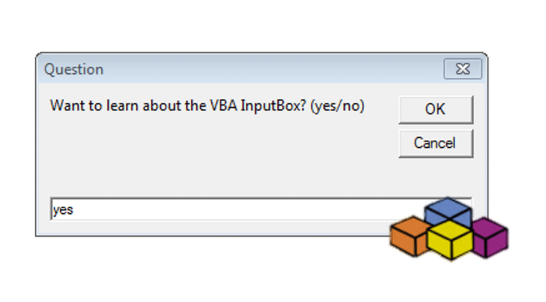 new linein input box vba