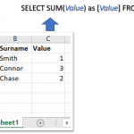 example excel ms query
