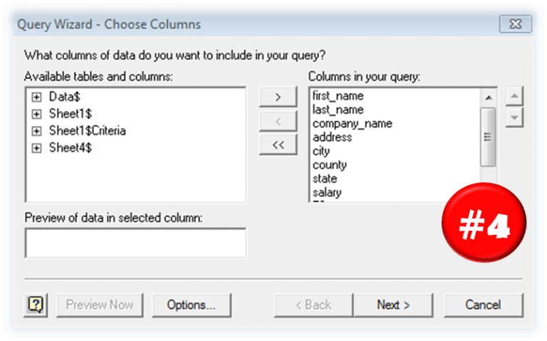 How to create a Microsoft Query in Excel (Excel Query)