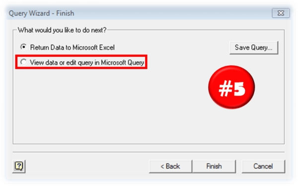 How to create a Microsoft Query in Excel (Excel Query)