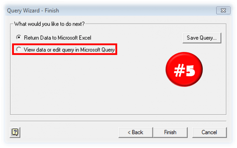 How to create a Microsoft Query in Excel (Excel Query)