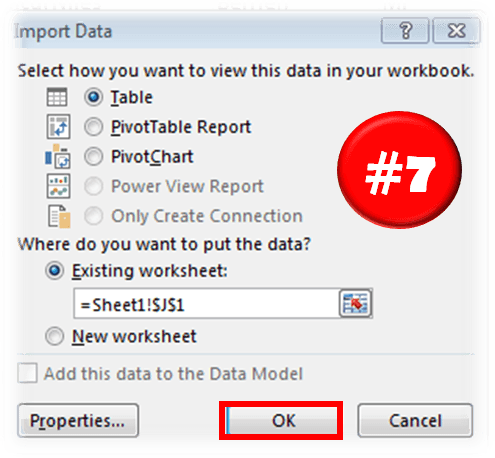 Create a Microsoft Query (QueryTable)3