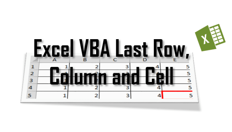 Last cell. Row column excel.