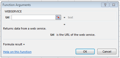 excel webservice function