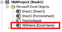 Worksheet VBA Name vs Excel Name