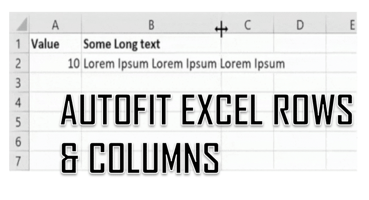 Excel AUTOFIT: Make Rows/Columns Fit the Text Automatically