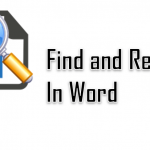 Find and Replace in Word - Using with Wildcards and VBA