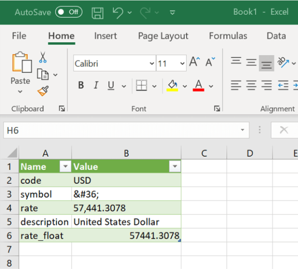add a constantly updating bitcoin price to excel