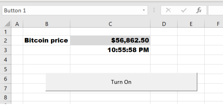 live bitcoin price in excel