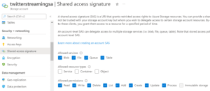 Azure Storage Account - Generate SAS