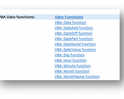 VBA Quick Links Reference VBA Quick Links Reference